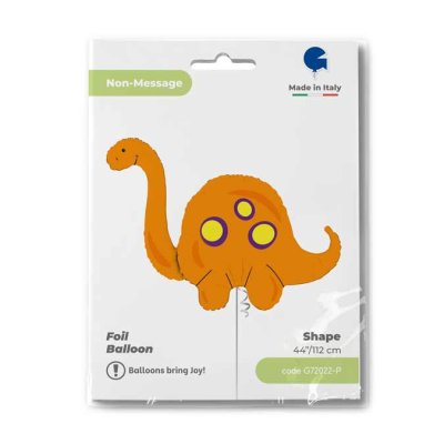 Brontosaurus (89cm,35") foil balloon - G72022-P-Packaged.jpg