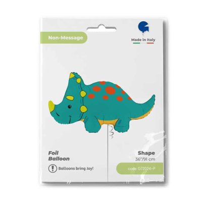 Triceratops (76cm,30") foil balloon - G72024-P-Packaged.jpg