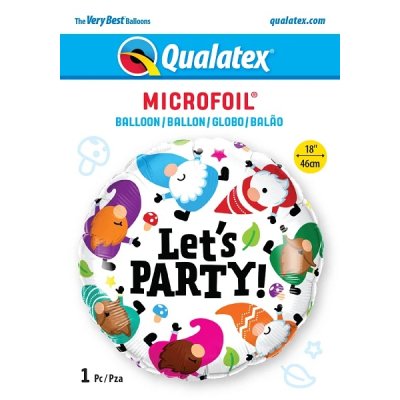 Gnome party 18"/45cm balloon round - 23161.jpg