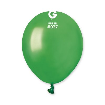 Balloons 13cm/5" #037 Metallic Green (100pcs) - green.jpg