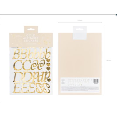 Alphabet stickers, gold, 143pcs - Screenshot 2022-05-26 at 13-26-58 Letter Stickers gold - Internet shop PartyDeco.png