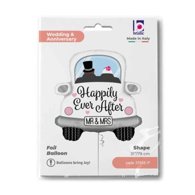Auto Mr & Mrs (79cm,31") foil balloon - 35588-P-Packaged.jpg