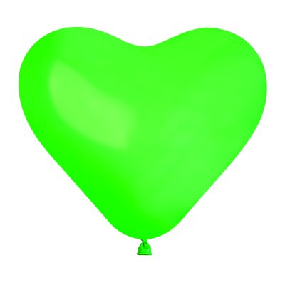 Heart -shaped balloons 25 cm #012 green (50pcs/pack)
