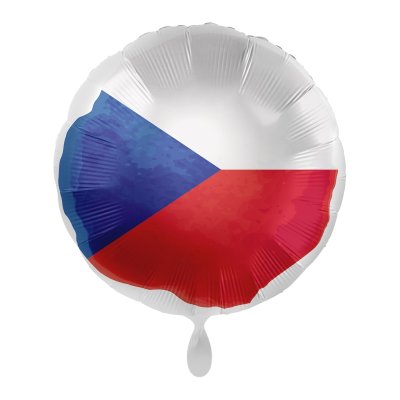 Circle Czech flag CZ 43cm - foil balloon