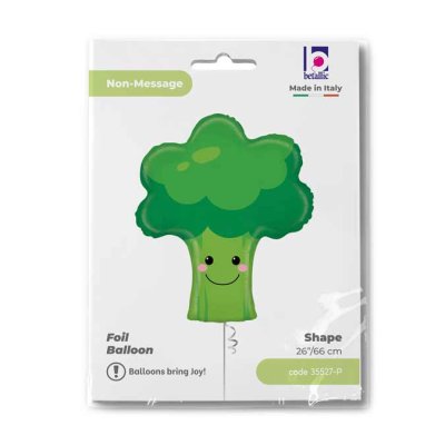 Broccoli (66cm,26") foil balloon - 35527-P-Packaged.jpg
