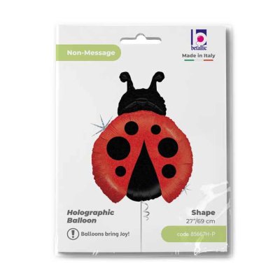 Ladybug 23"/58cm inflatable foil balloon - 85667H-P-Packaged.jpg