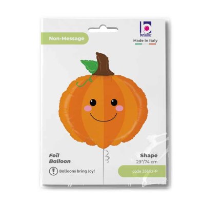 Smiley Pumpkin (74cm,29") foil balloon - 35603-P-Packaged.jpg