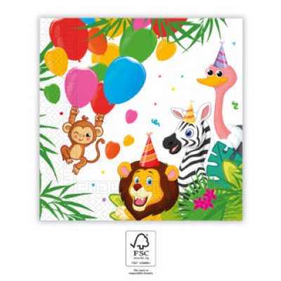 Paper napkins EKO "Jungle" 33x33cm, 20 pcs - 093782_1.jpg