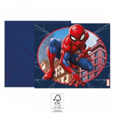 Invitations and envelopes EKO - Spiderman (Crime Fighter) 6 pcs - 093951_1.jpg