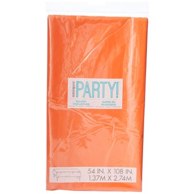 Plastic orange tablecloth 1.37x2.74m - 5097 c.jpg